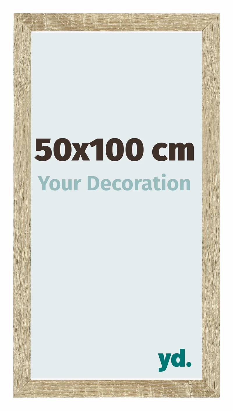 Bilderrahmen 50x100 cm - Sonoma Eiche - MDF - Mura