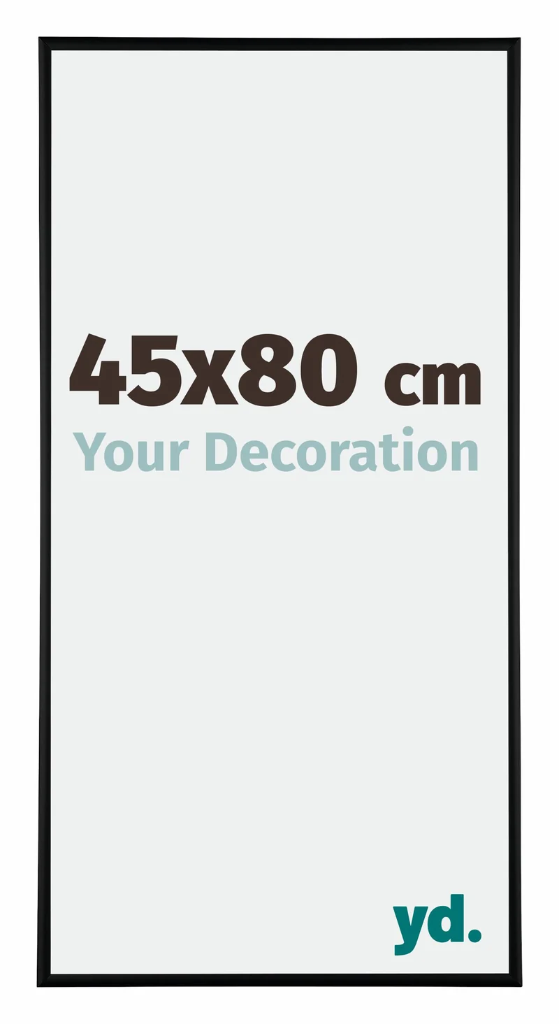 Bilderrahmen 45x80 cm - Schwarz Matt - Aluminium - Kent