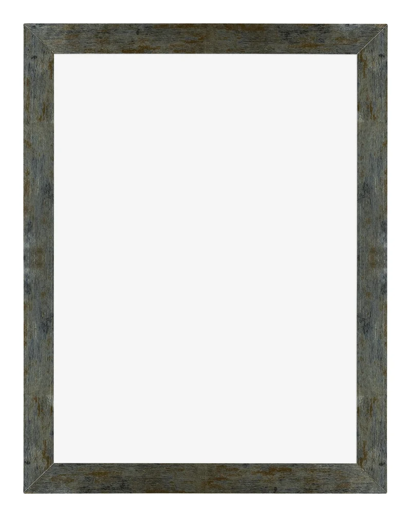 Bilderrahmen 46x61 cm - Blau Gold Meliert - MDF - Mura