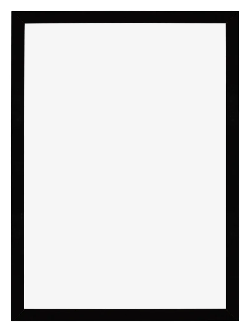 Bilderrahmen 49x68 cm - Schwarz Hochglanz - MDF - Mura