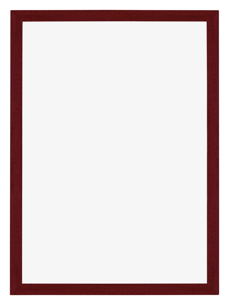 Bilderrahmen 48x68 cm - Weinrot Gewischt - MDF - Mura