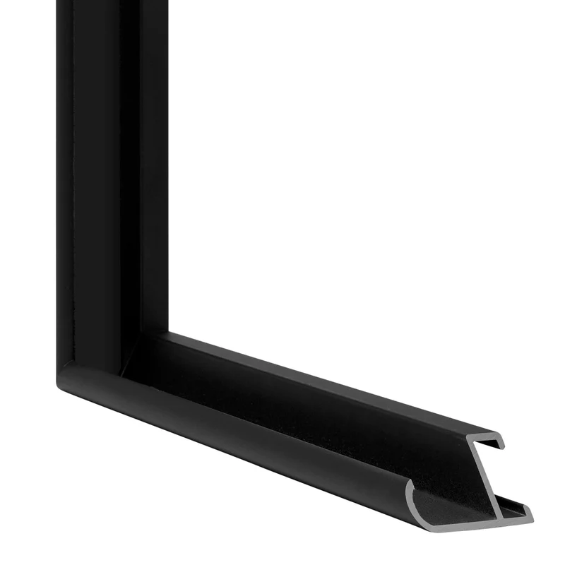Bilderrahmen 75x98 cm - Schwarz Matt - Aluminium - New York - Aluminium - New York