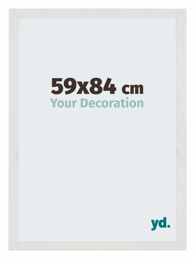Bilderrahmen 59x84 cm - Weiss Matt - MDF - Mura
