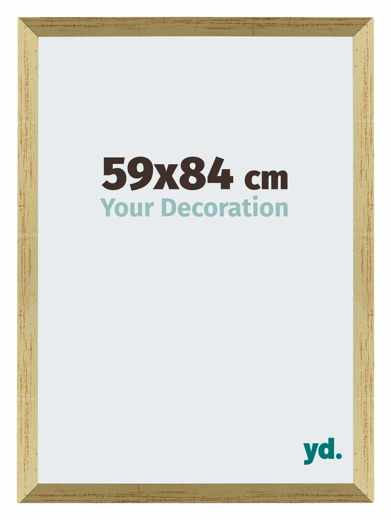Bilderrahmen 59x84 cm - Goldglanz - MDF - Mura