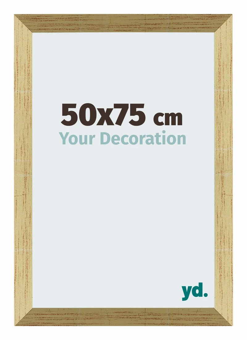 Bilderrahmen 50x75 cm - Goldglanz - MDF - Mura