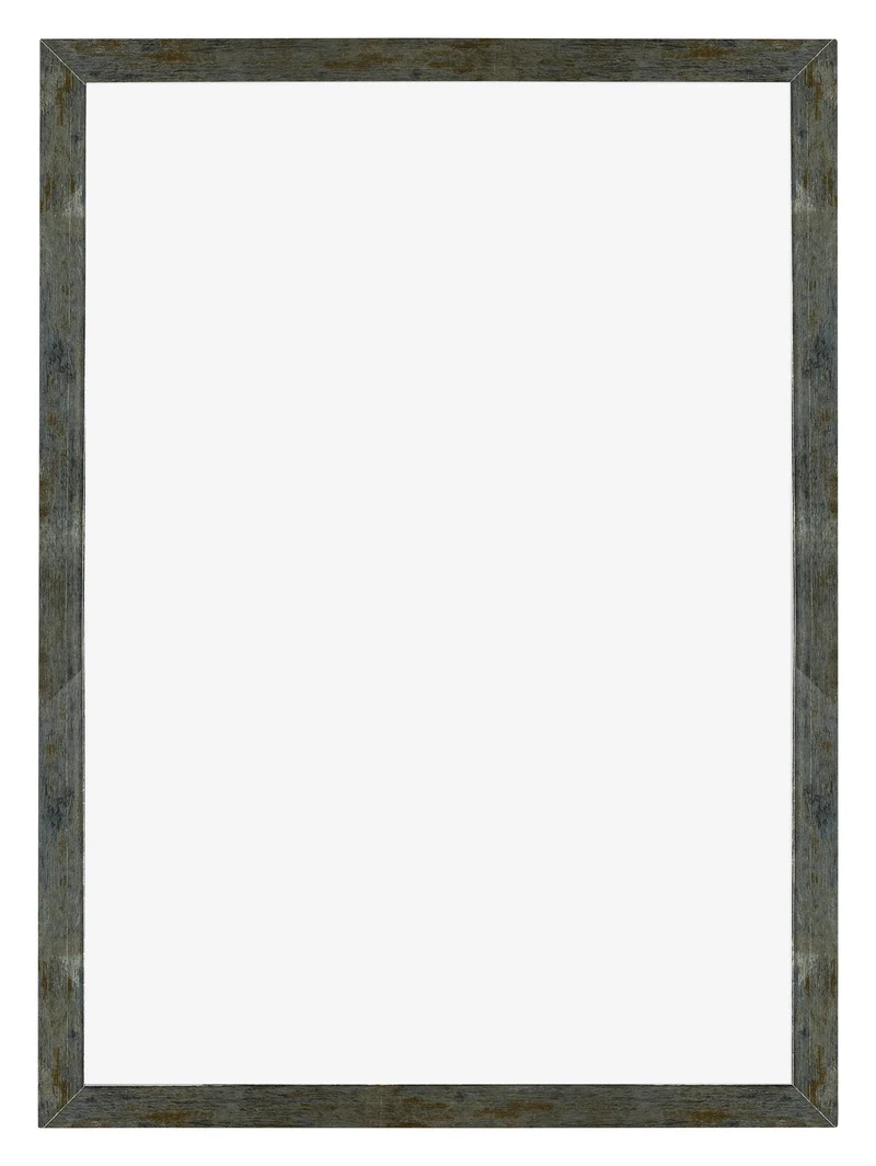 Bilderrahmen 67x98 cm - Blau Gold Meliert - MDF - Mura