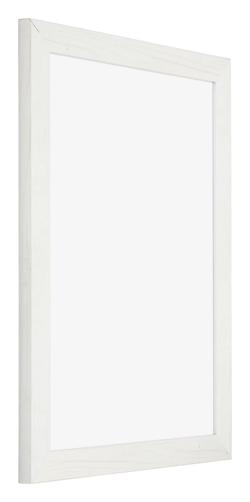 Bilderrahmen 36x48 cm - Weiss Gemasert - MDF - Mura