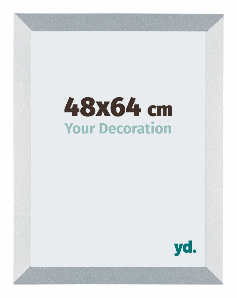Bilderrahmen 48x64 cm - Aluminium - Gebürstet - MDF - Mura