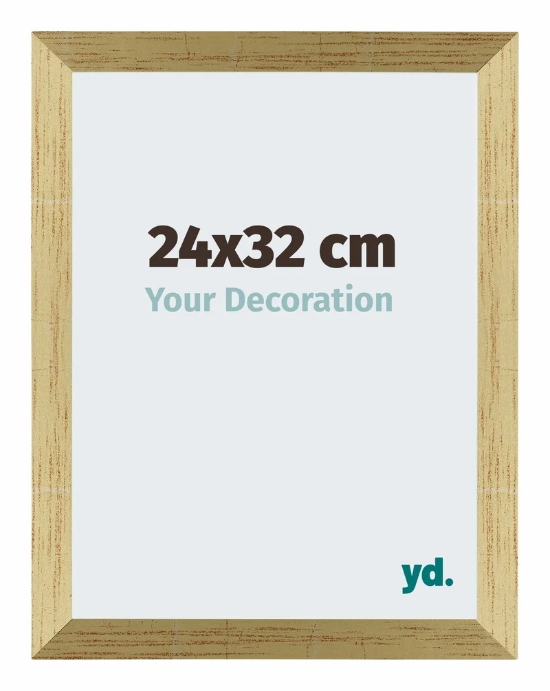 Bilderrahmen 24x32 cm - Goldglanz - MDF - Mura