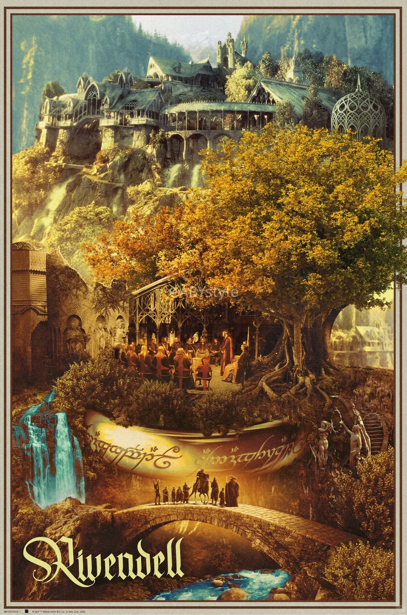 Poster Lord of the Rings - Rivendell 61x91,5cm