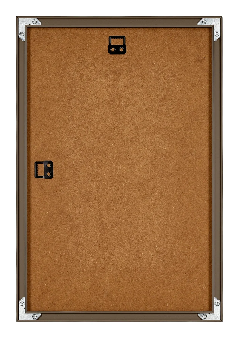 Bilderrahmen 50x75 cm - Nussbaum Struktur - Aluminium - New York