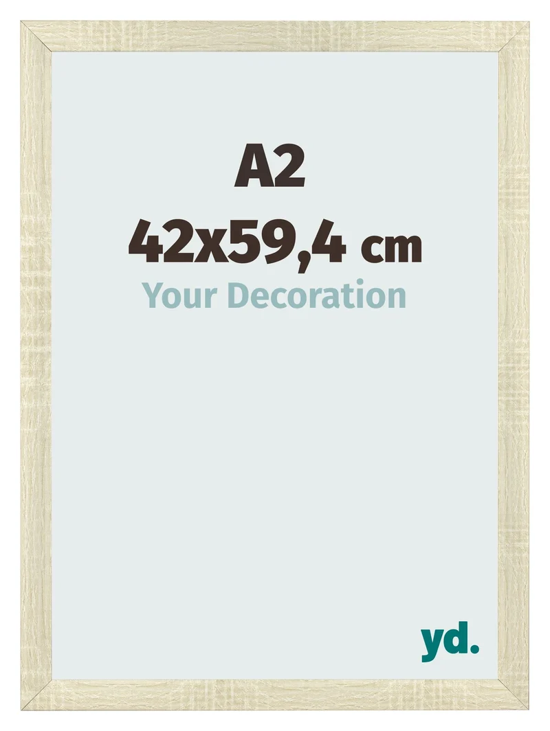 Bilderrahmen A2 - 42x59,4 cm - Sonoma Eiche - MDF - Pisa