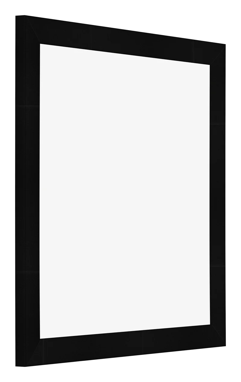 Bilderrahmen 25x25 cm - Schwarz Hochglanz - MDF - Pisa
