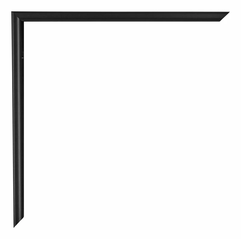 Bilderrahmen 70x100 cm - Schwarz Matt - Kunststoff - Evry