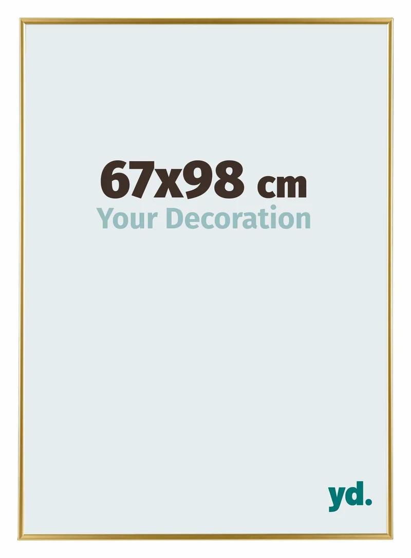 Bilderrahmen 67x98 cm - Gold - Kunststoff - Evry