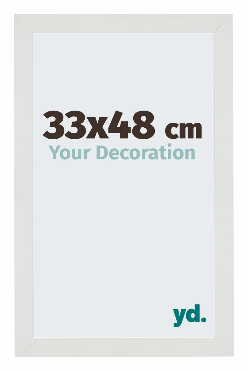 Bilderrahmen 33x48 cm - Weiss Matt - MDF - Mura