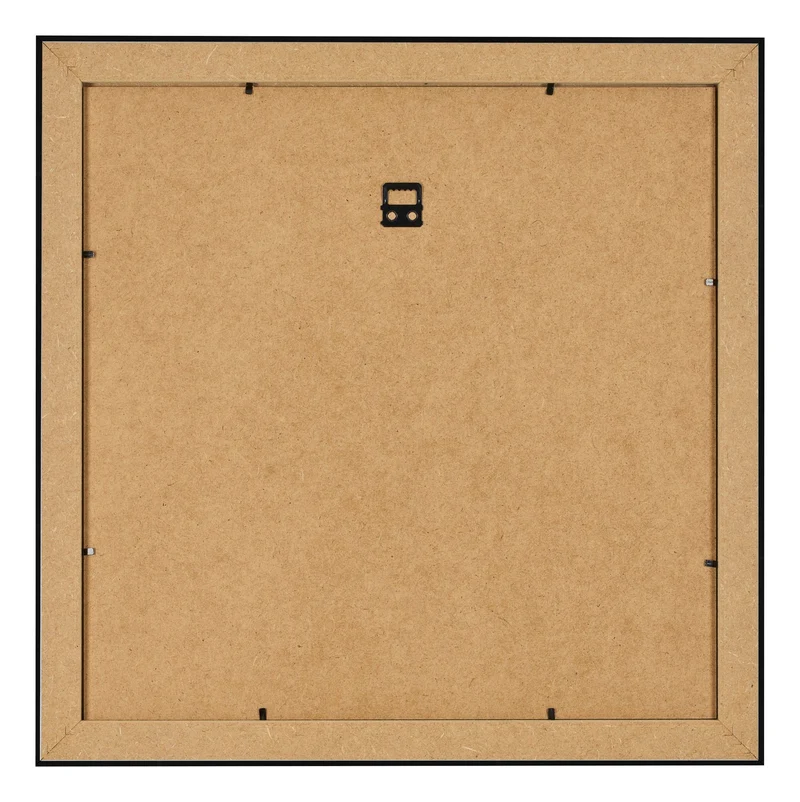 Bilderrahmen 50x50 cm - Schwarz Hochglanz - MDF - Pisa