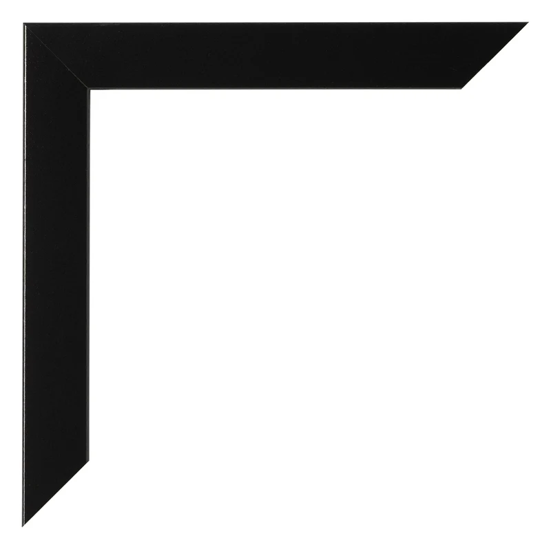 Bilderrahmen 50x50 cm - Schwarz Hochglanz - MDF - Pisa