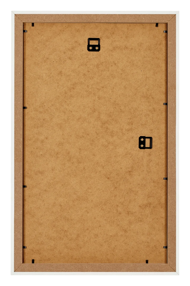 Bilderrahmen 33x48 cm - Weiss Gemasert - MDF - Mura