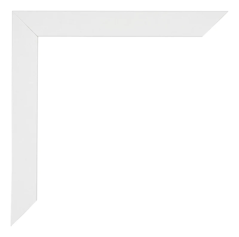 Bilderrahmen 33x48 cm - Weiss Gemasert - MDF - Mura