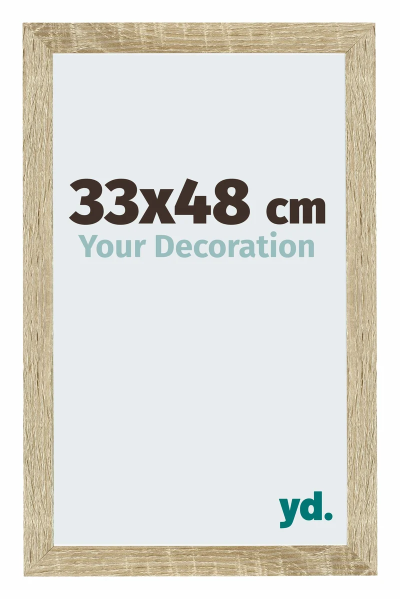 Bilderrahmen 33x48 cm - Sonoma Eiche - MDF - Mura