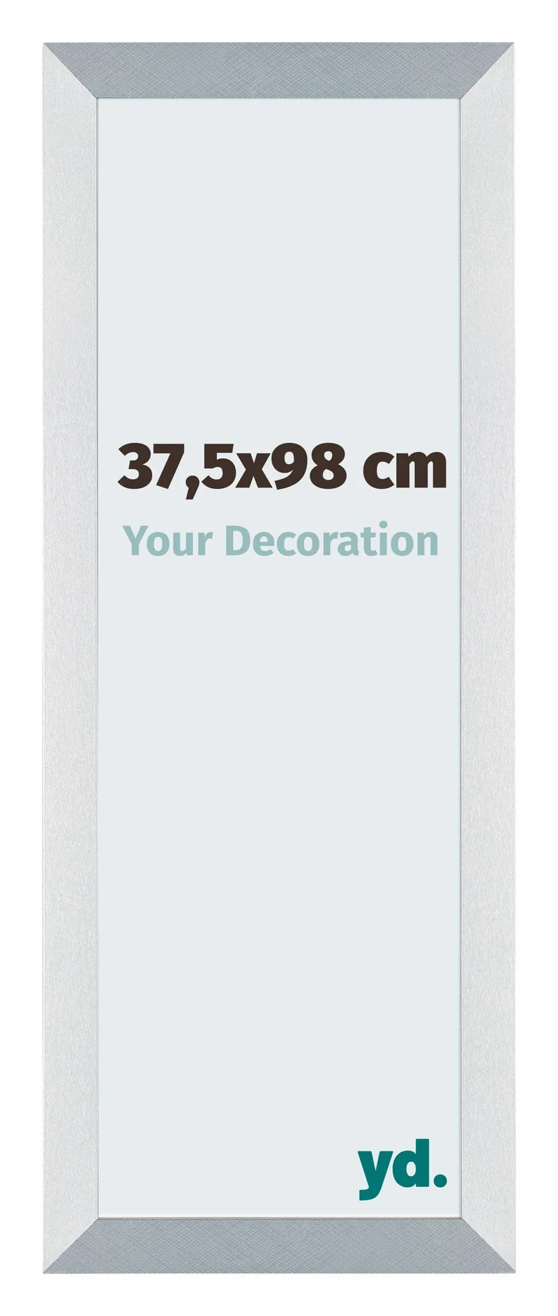 Bilderrahmen 37,5x98 cm - Aluminium - Gebürstet - MDF - Mura