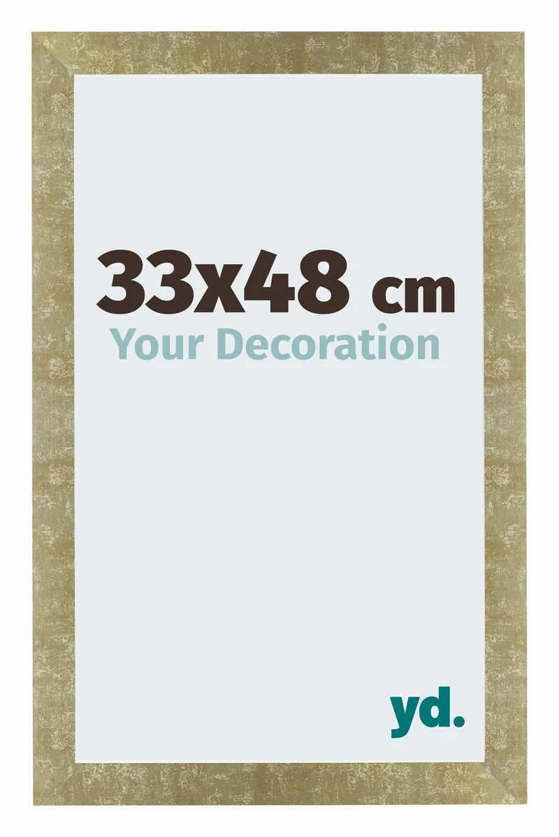 Bilderrahmen 33x48 cm - Gold Antik - MDF - Mura