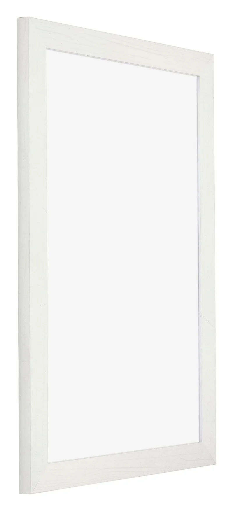 Bilderrahmen 32x45 cm - Weiss Gemasert - MDF - Mura