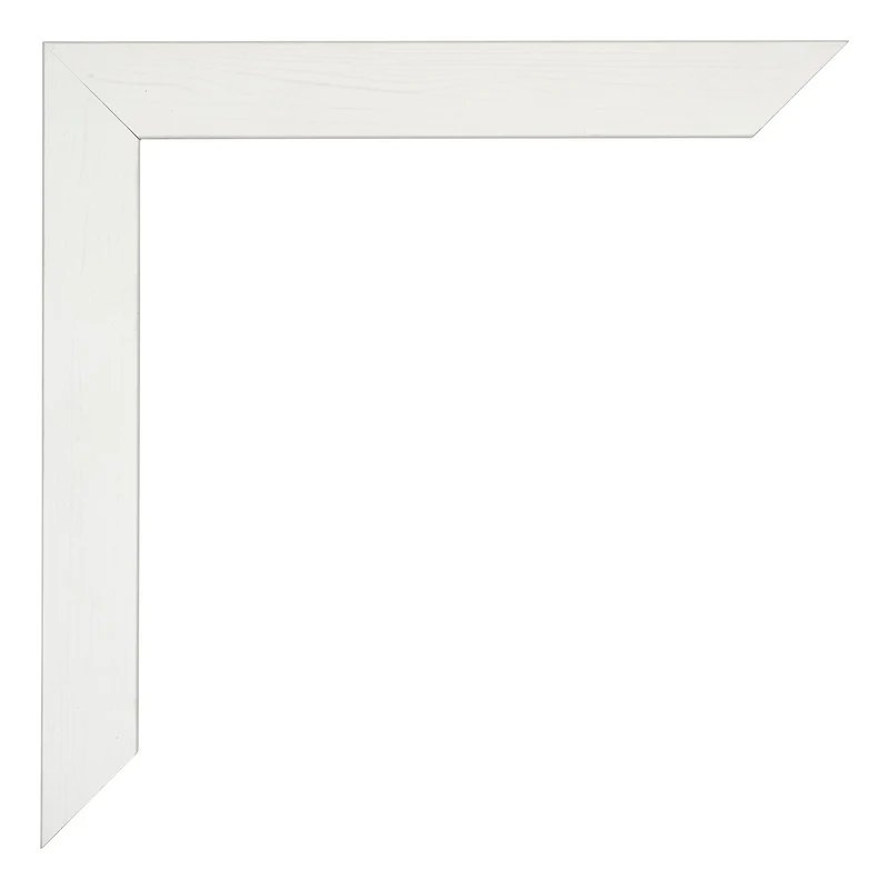 Bilderrahmen 32x45 cm - Weiss Gemasert - MDF - Mura