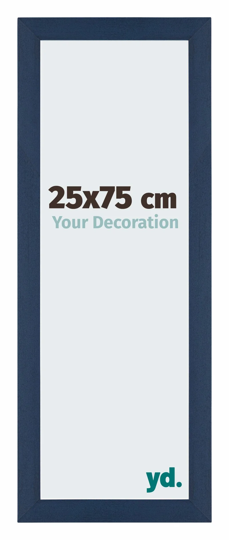 Bilderrahmen 25x75 cm - Dunkelblau Gewischt - MDF - Mura