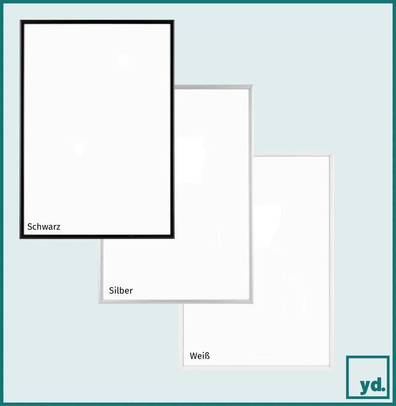 Bilderrahmen A2 - 42x59,4 cm - DIN A2 Weiss - Aluminium - Aurora