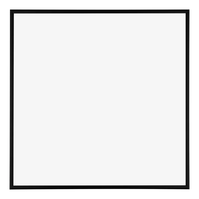 Bilderrahmen 45x45 cm - Schwarz Matt - Aluminium - Kent