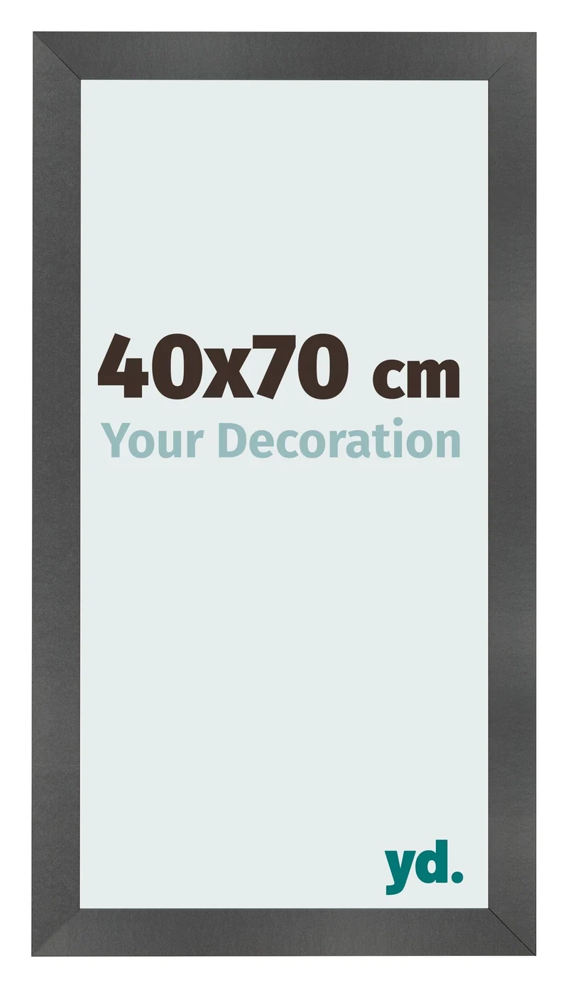 Bilderrahmen 40x70 cm - Schwarz Matt - MDF - Pisa