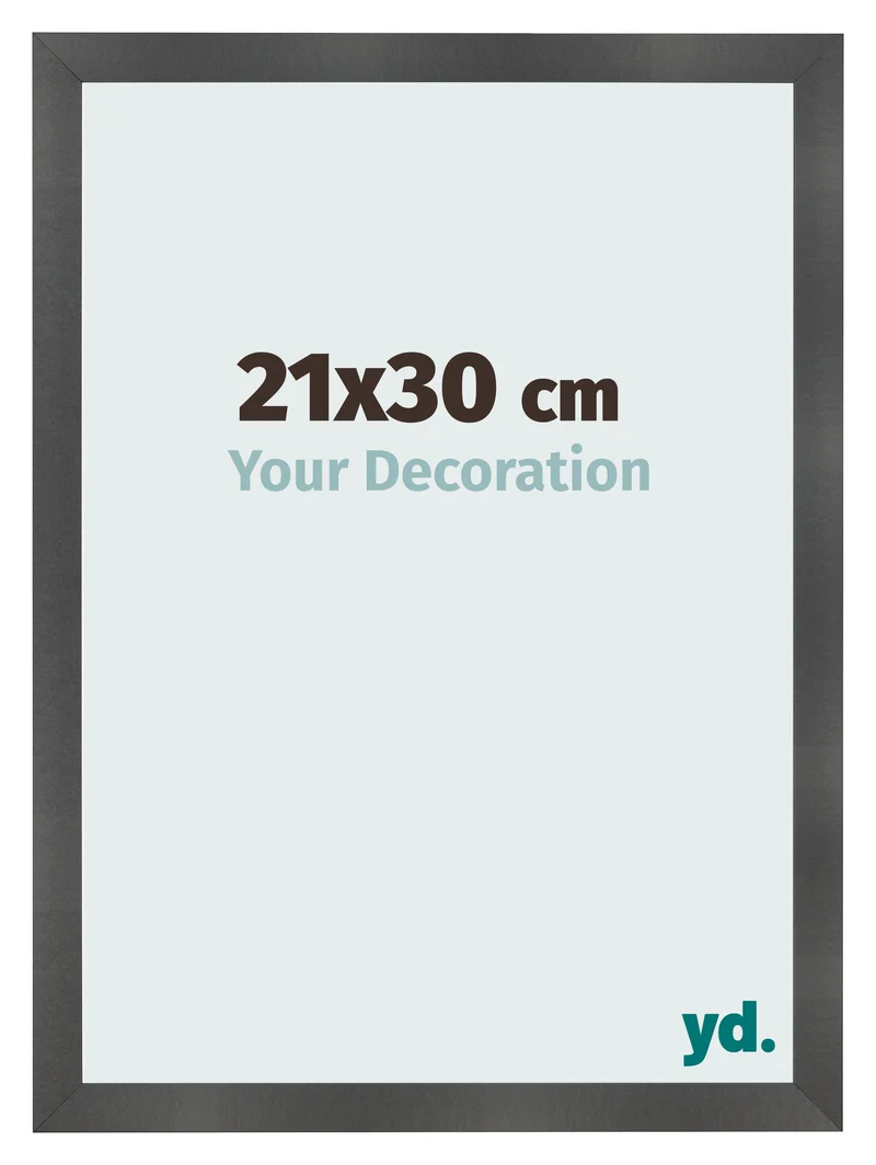 Bilderrahmen 21x30 cm - Schwarz Matt - MDF - Pisa