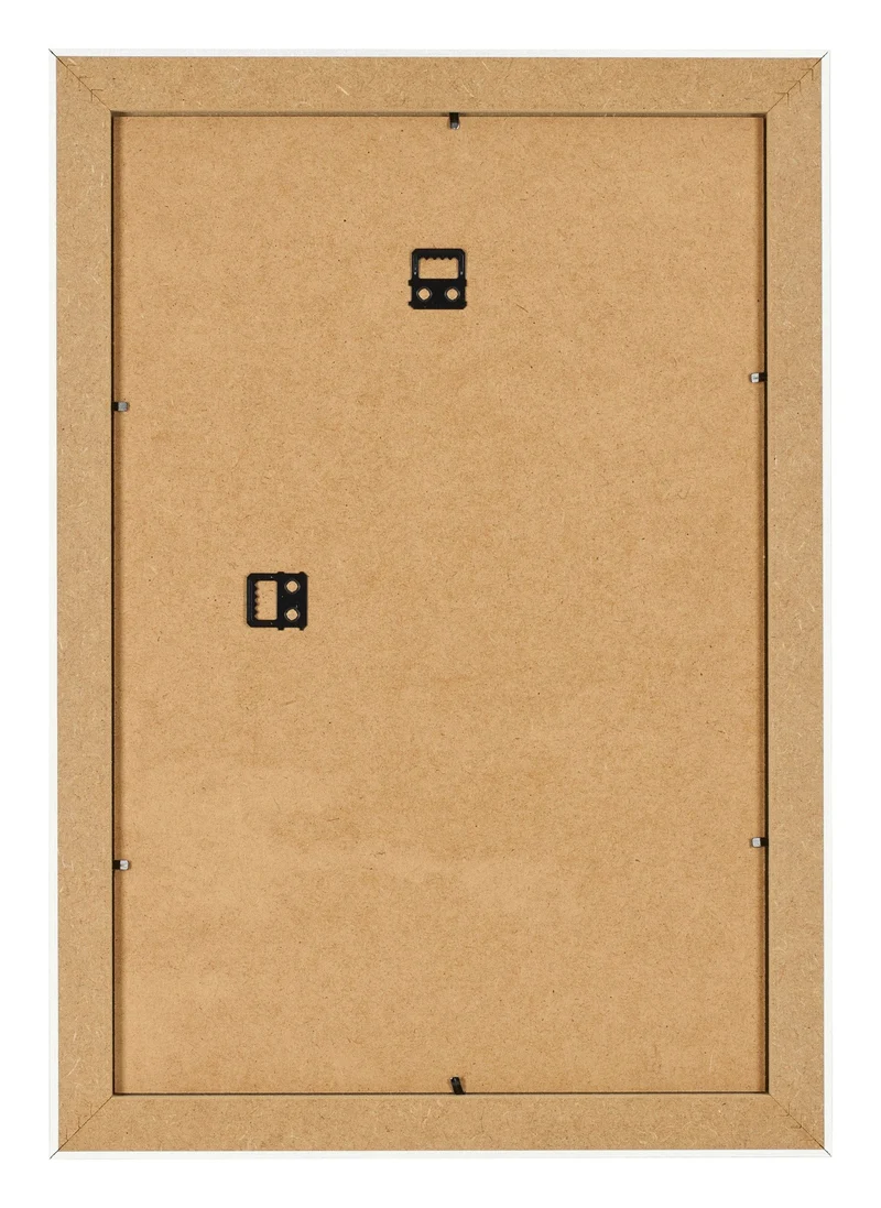 Bilderrahmen 32x45 cm - Weiß Gemasert - MDF - Pisa