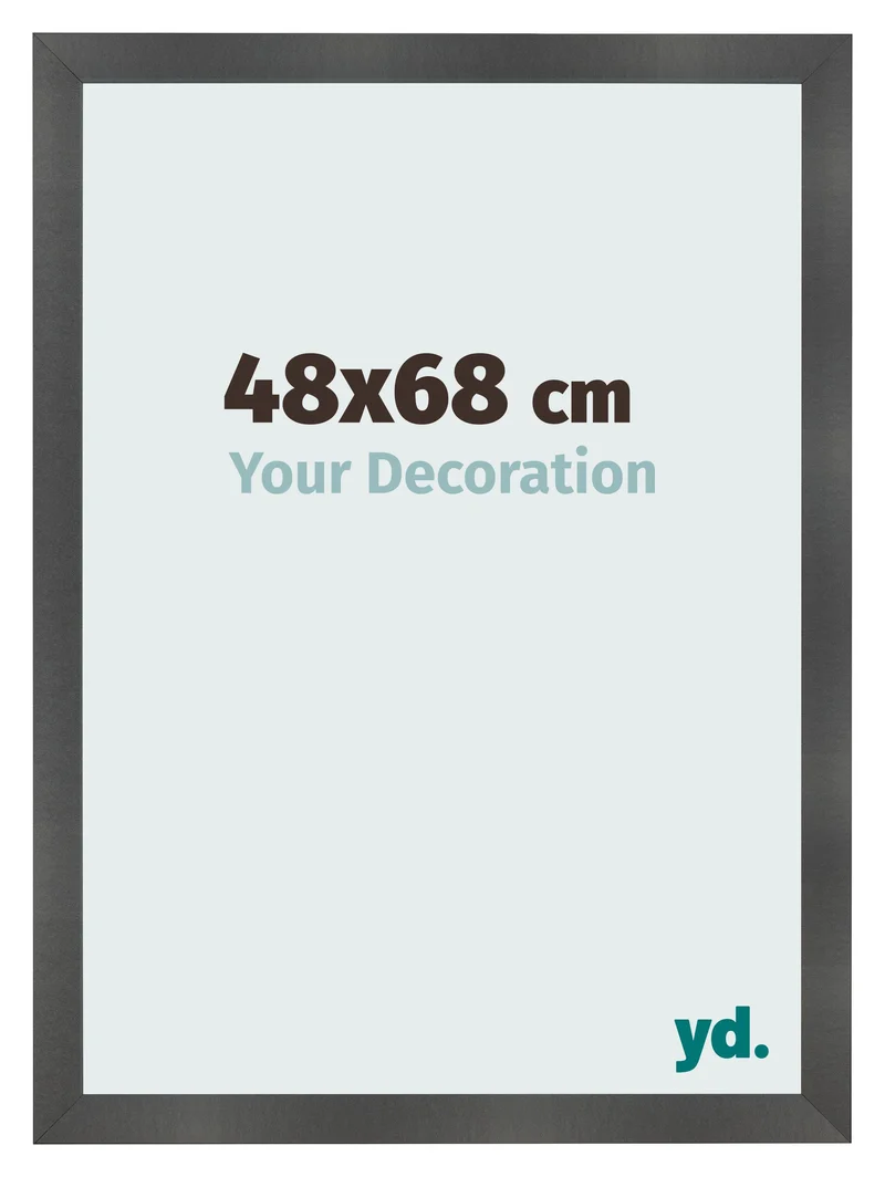 Bilderrahmen 48x68 cm - Schwarz Matt - MDF - Pisa