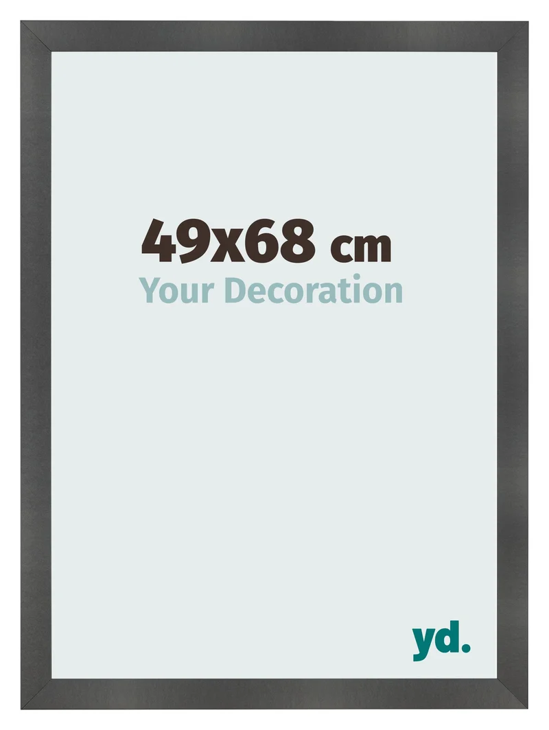Bilderrahmen 49x68 cm - Schwarz Matt - MDF - Pisa