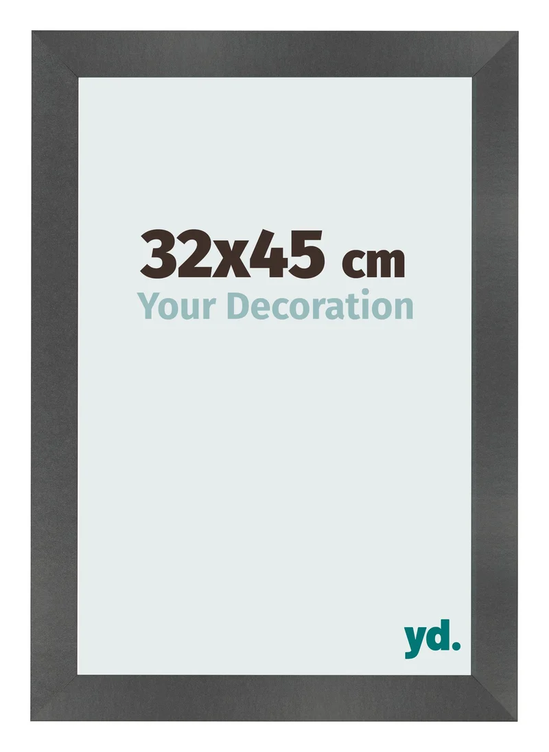 Bilderrahmen 32x45 cm - Schwarz Matt - MDF - Pisa