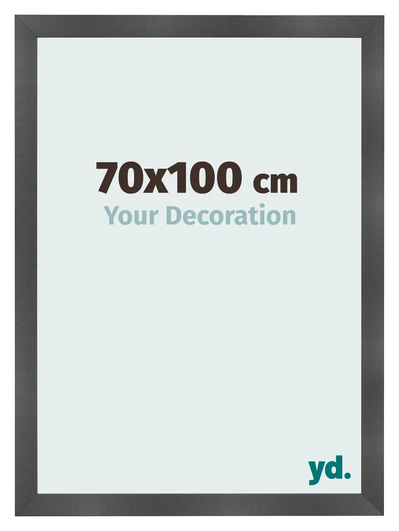 Bilderrahmen 70x100 cm - Schwarz Matt - MDF - Pisa