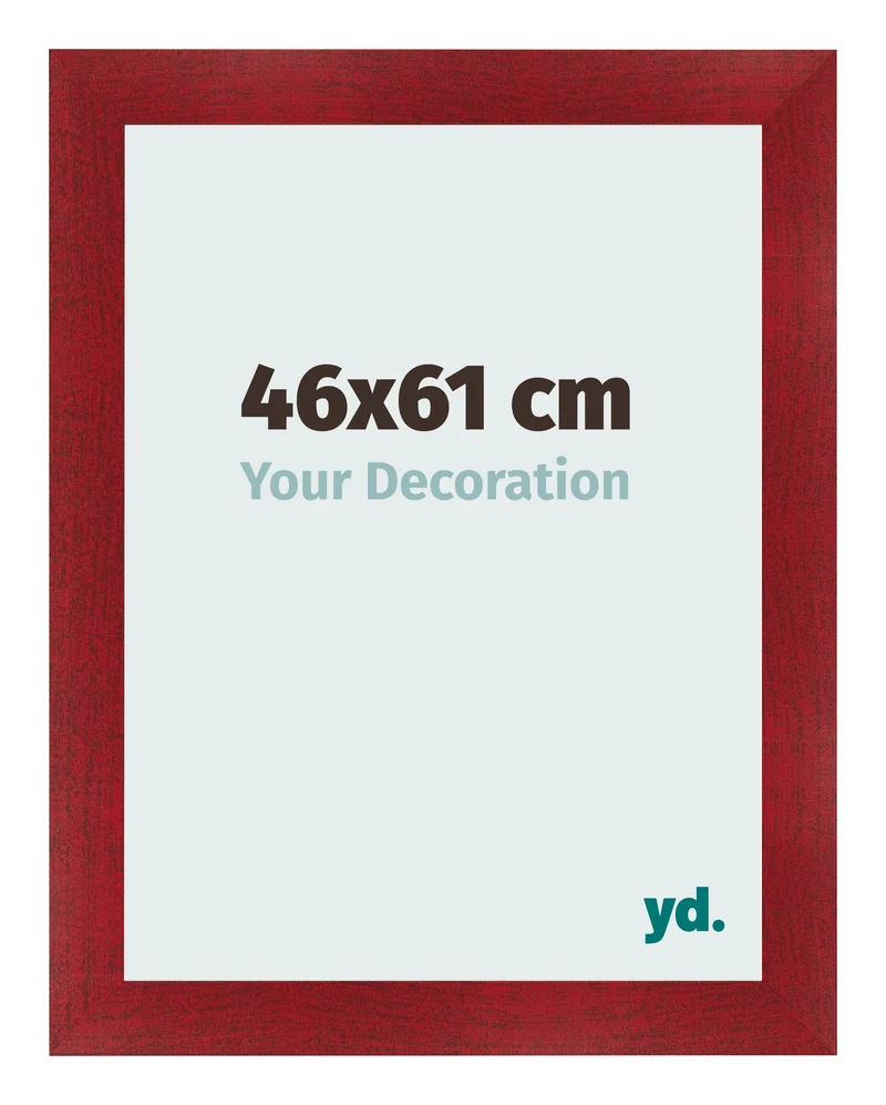 Bilderrahmen 46x61 cm - Weinrot Gewischt - MDF - Pisa