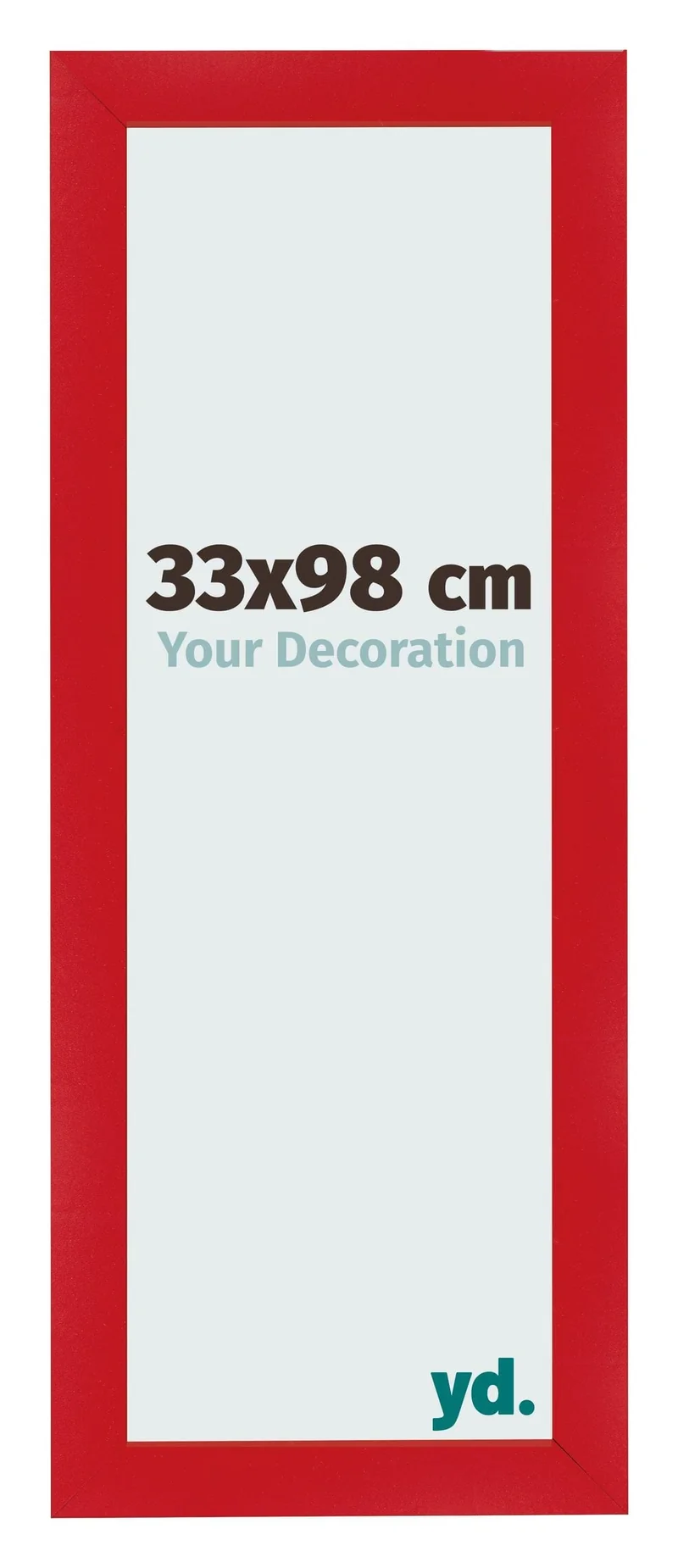 Bilderrahmen 33x98 cm - Rot - MDF - Pisa
