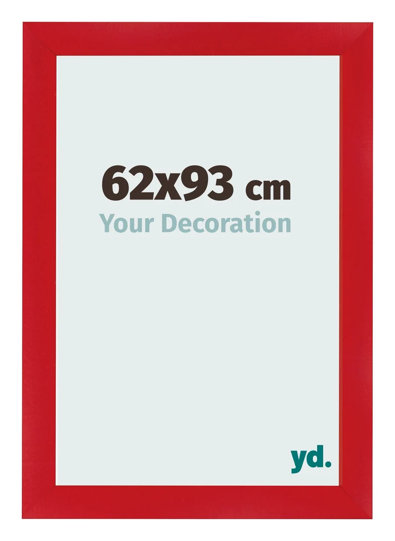 Bilderrahmen 62x93 cm - Rot - MDF - Pisa