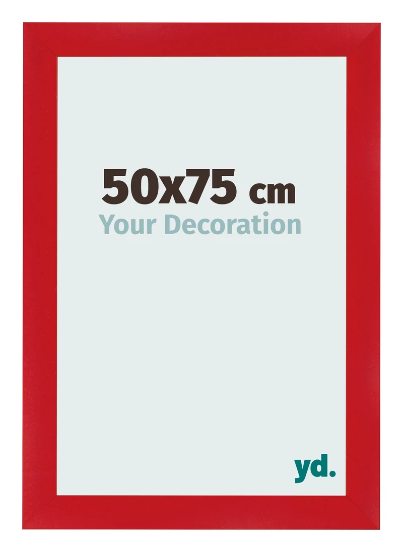 Bilderrahmen 50x75 cm - Rot - MDF - Pisa