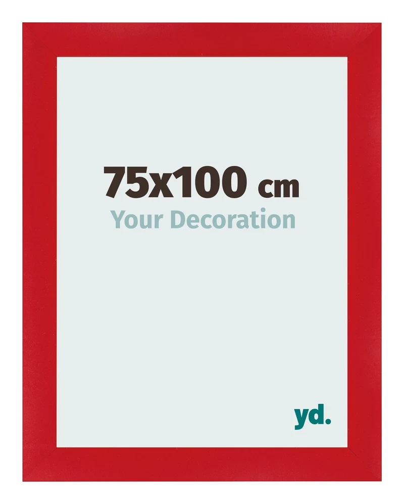 Bilderrahmen 75x100 cm - Rot - MDF - Pisa