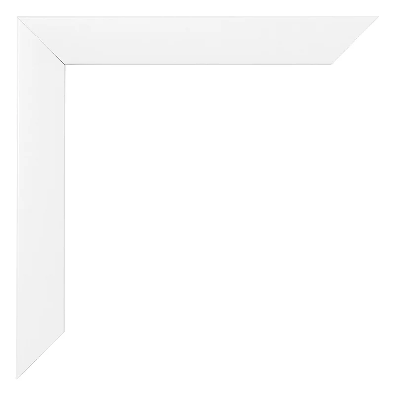 Bilderrahmen 75x98 cm - Weiß Hochglanz - MDF - Pisa