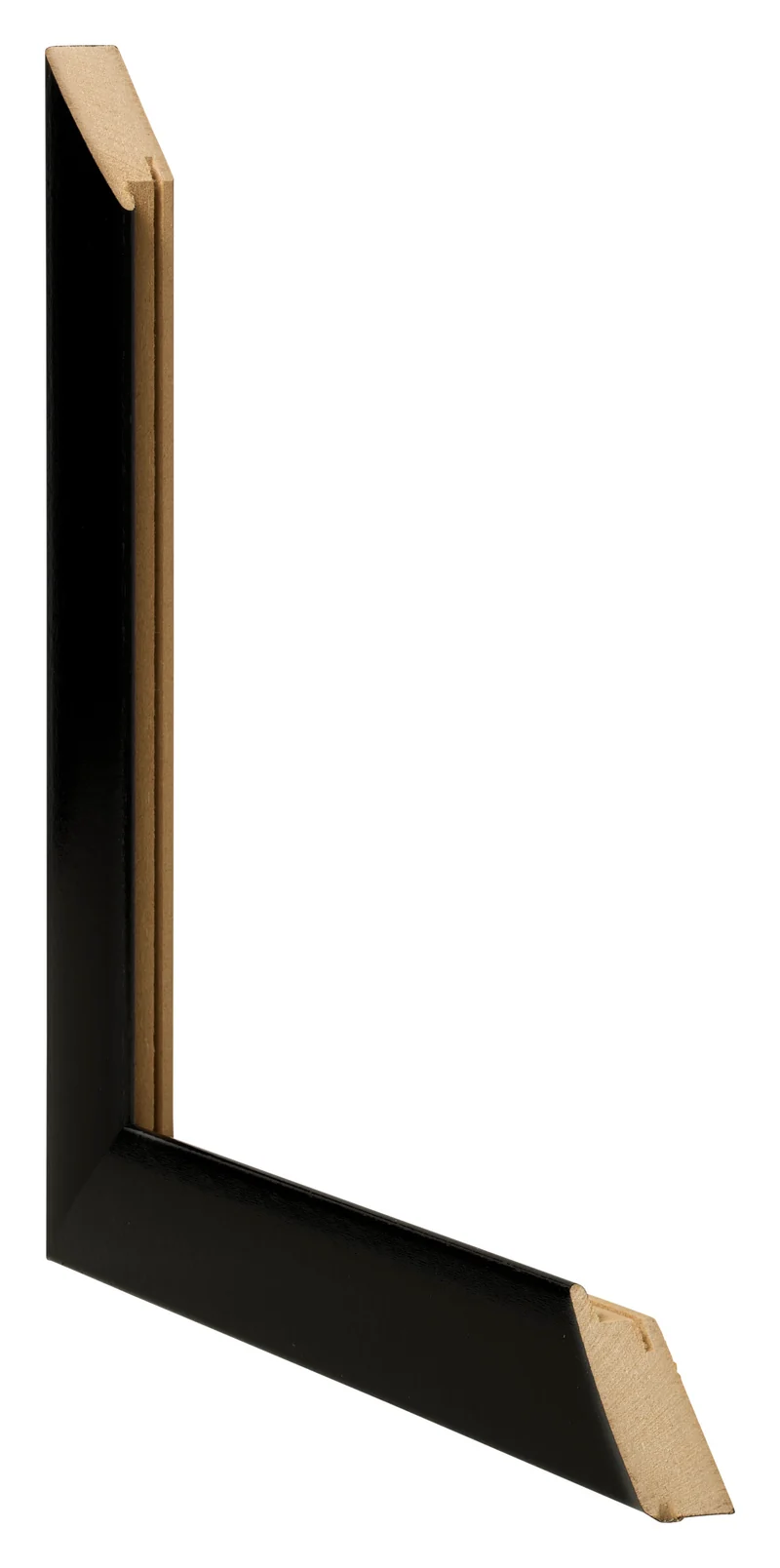 Bilderrahmen 40x50 cm - Schwarz Hochglanz - MDF - Pisa