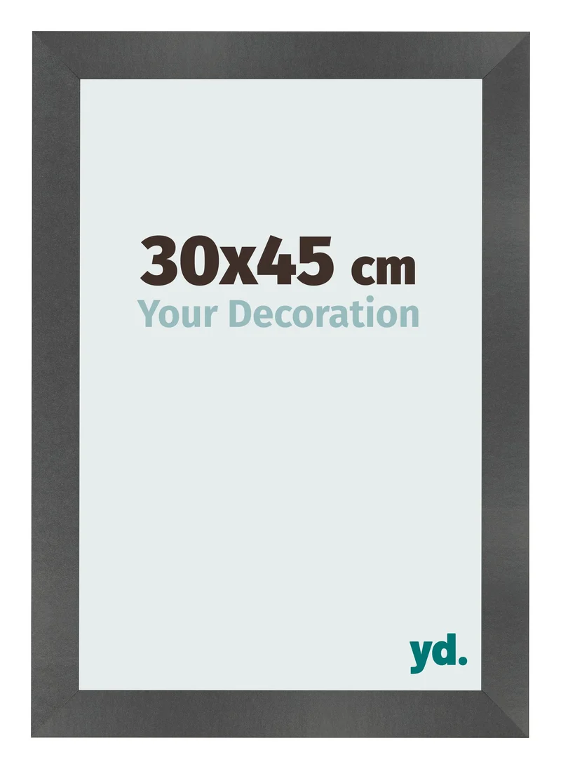 Bilderrahmen 30x45 cm - Schwarz Matt - MDF - Pisa