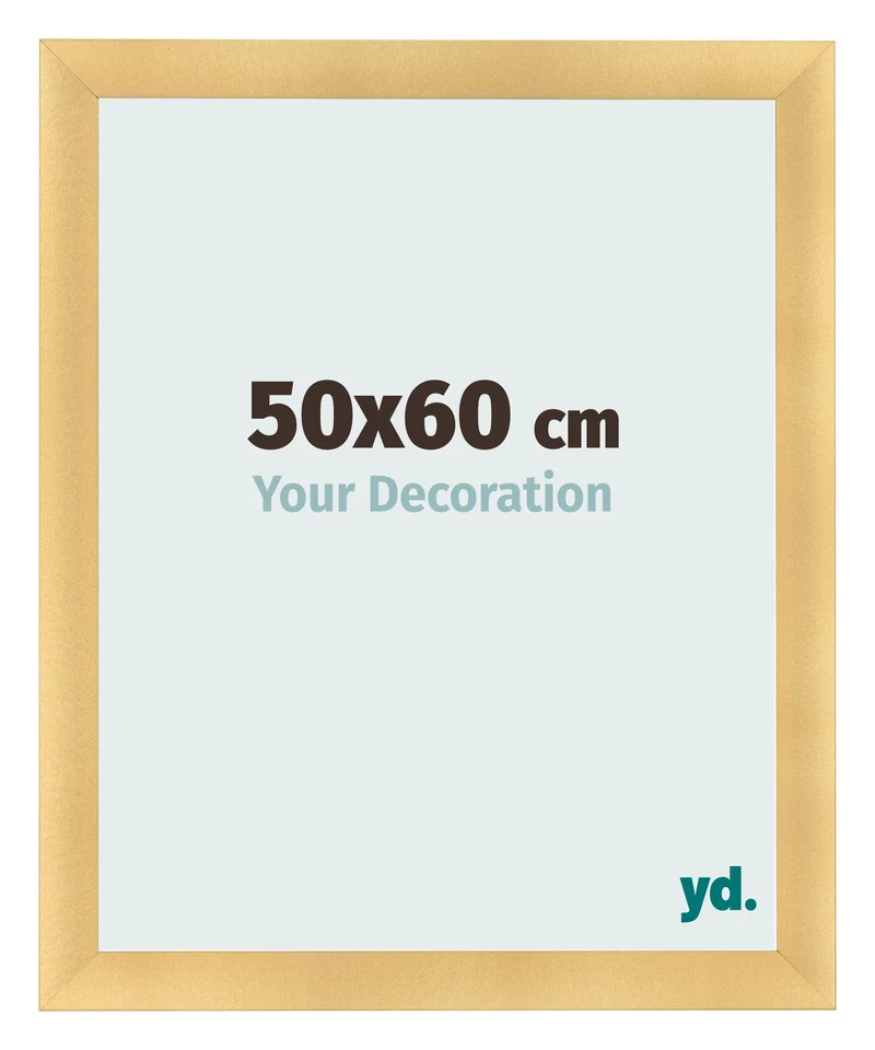 Bilderrahmen 50x60 cm - Gold Matt - MDF - Pisa