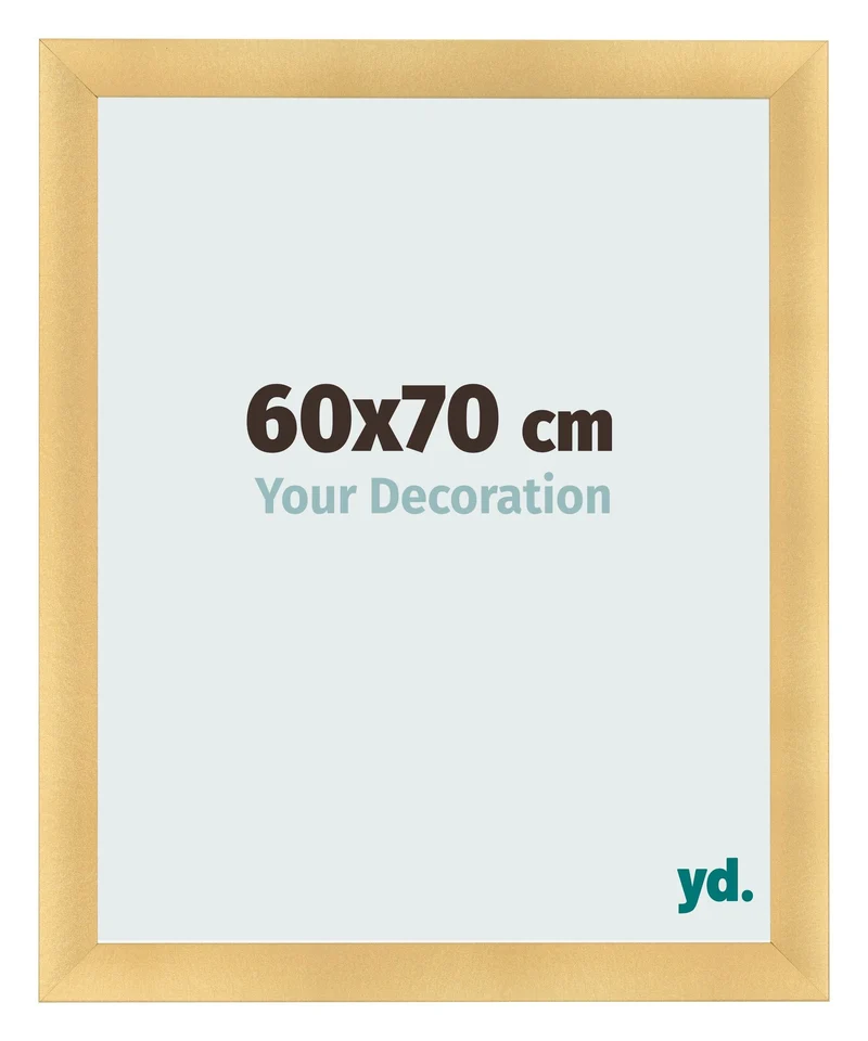 Bilderrahmen 60x70 cm - Gold Matt - MDF - Pisa