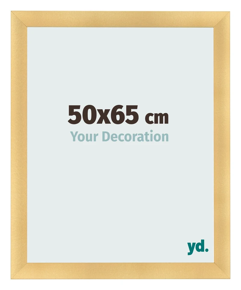 Bilderrahmen 50x65 cm - Gold Matt - MDF - Pisa